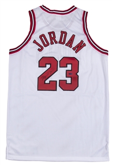 Michael Jordan Signed Bulls Pro Cut Authentic Basketball Jersey (UDA)